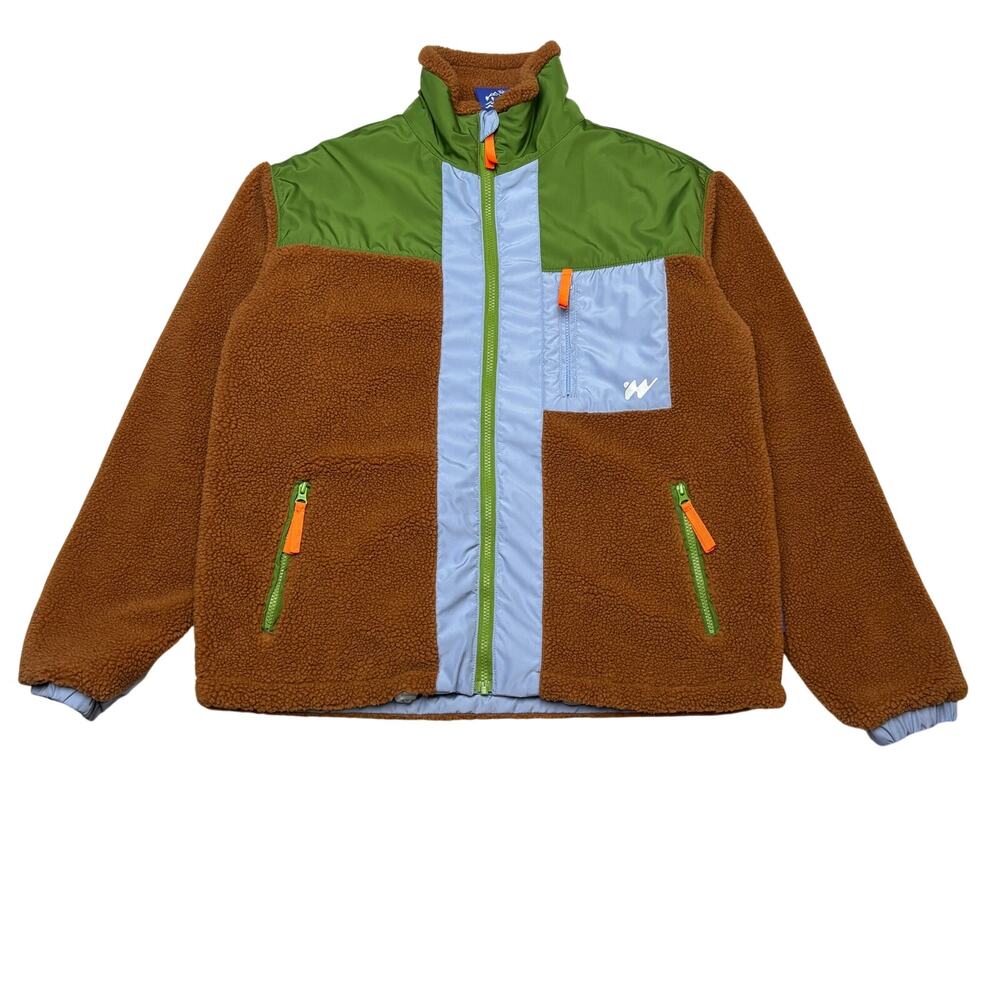 Without Walls UO Sherpa Colorblock Fleece Jacket Mens Medium Gorpcore Streetwear